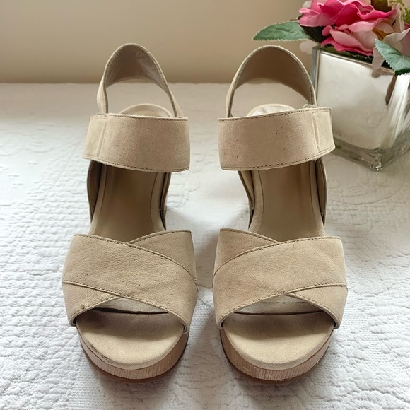 Eileen Fisher Leather Wooden Cut Out Clog Wedge 5 5.5 - Picture 15 of 16